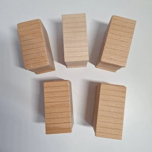 Wooden Bridge Riser Elevated Train Track Railway Thomas Compatible Blocks 2.5x2 - Picture 9 of 10